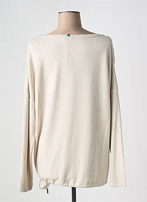 Pull tissage chiné manches longues beige CECIL femme