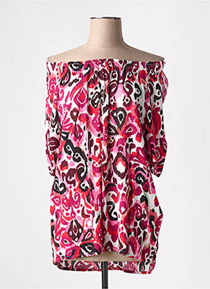 Tunique manches longues manches 3/4 rose CECIL femme