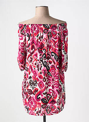 Tunique manches longues manches 3/4 rose CECIL femme