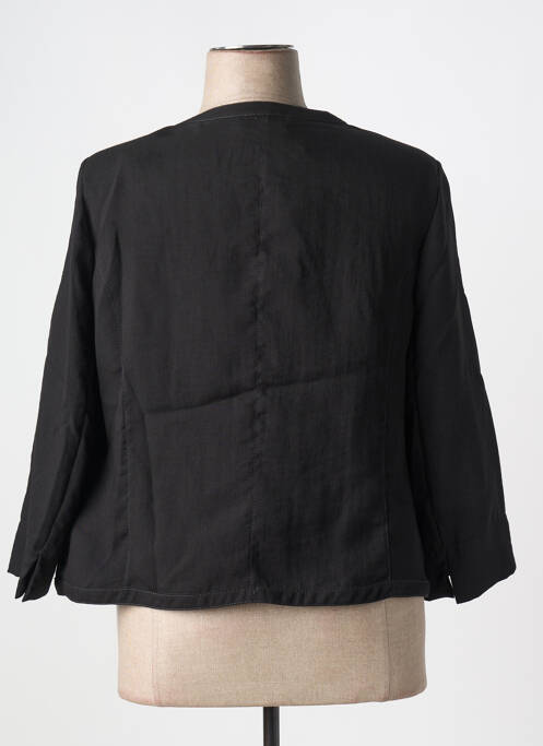 Veste chic tissage crêpe noir CHRISTINE LAURE femme