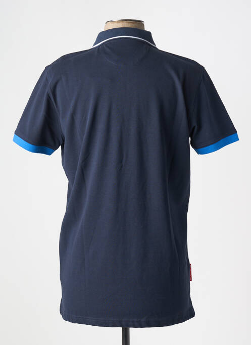 Polo stretch manches courtes bleu SEA BARRIER homme