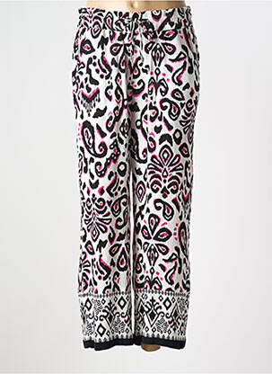 Pantalon droit tissage popeline taille normale noir CECIL femme