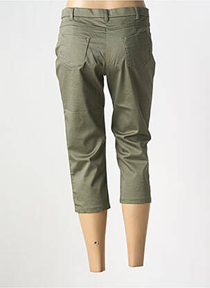 Pantacourt stretch taille normale vert CHRISTINE LAURE femme