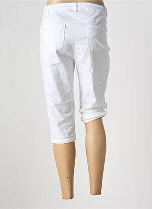 Pantacourt stretch taille normale blanc AGATHE & LOUISE femme