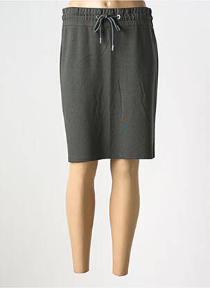 Jupe mi-longue coupe droite vert CECIL femme