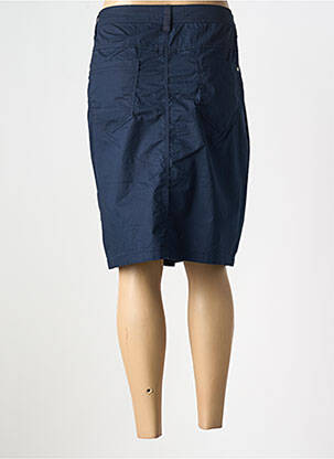 Jupe mi-longue coupe droite bleu CECIL femme