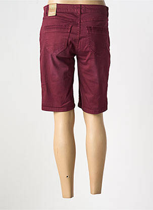 Bermuda coupe droite taille normale violet CECIL femme
