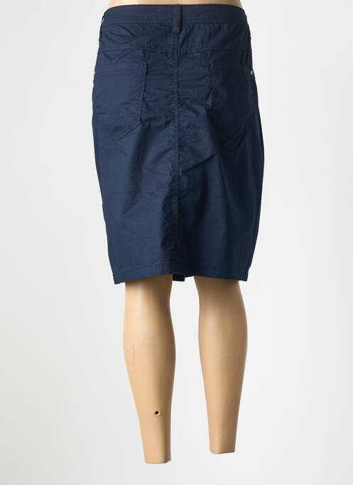 Jupe mi-longue coupe droite bleu CECIL femme