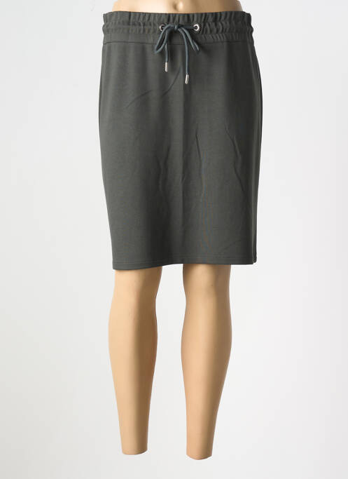 Jupe mi-longue vert CECIL pour femme