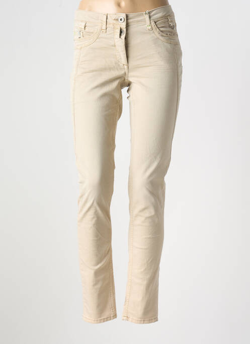Pantalon slim beige CECIL pour femme