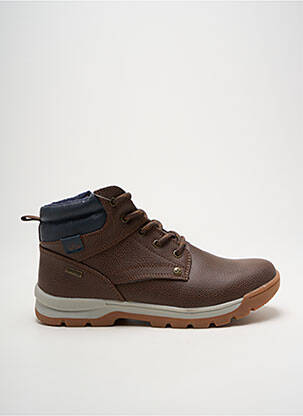 Bottines/boots matière lisse bout rond marron LICO garçon