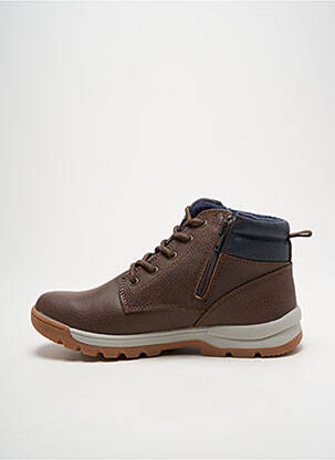 Bottines/boots matière lisse bout rond marron LICO garçon