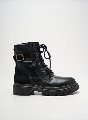 Bottines/boots fermeture zip et lacets talon plat jusqu'à 3cm noir ORLAND femme