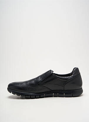 Slip ons tissage satiné bout rond noir ORLAND homme