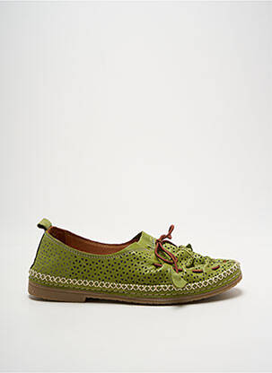 Derbies tissage satiné talon plat jusqu'à 3cm vert COCO ET ABRICOT femme