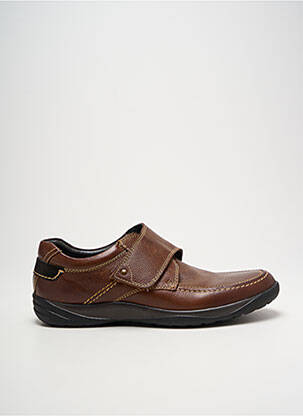 Mocassins matière lisse bout rond marron ARIMA homme