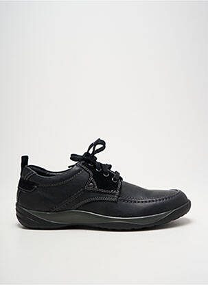 Baskets matière lisse bout rond noir ARIMA homme