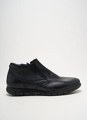 Bottines/boots fermeture zippée bout rond noir ORLAND homme