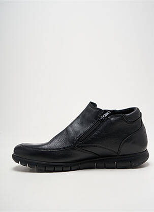 Bottines/boots fermeture zippée bout rond noir ORLAND homme