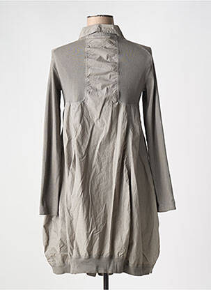 Manteau long coupe cintrée sans capuche gris RUNDHOLZ femme