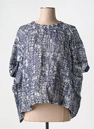 Blouse manches courtes manches courtes bleu COLOUR 5 POWER femme