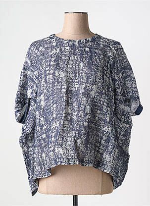 Blouse manches courtes manches courtes bleu COLOUR 5 POWER femme