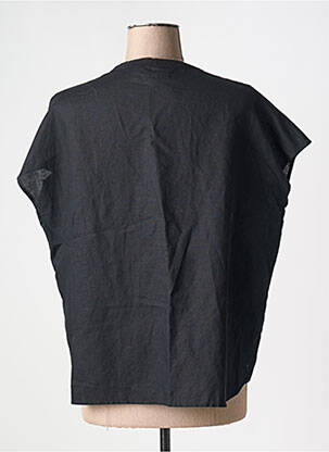 Chemisier manches courtes manches courtes noir COLOUR 5 POWER femme