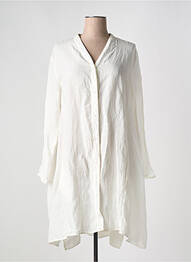 Tunique manches longues tissage crêpe blanc ELEMENTE CLEMENTE femme