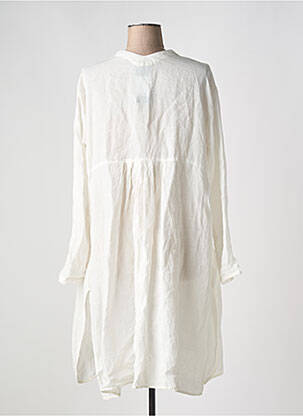 Tunique manches longues tissage crêpe blanc ELEMENTE CLEMENTE femme