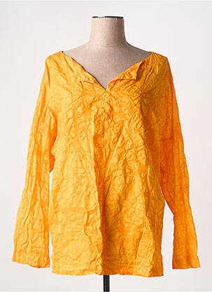 Blouse manches longues manches longues orange ISCHIKO femme