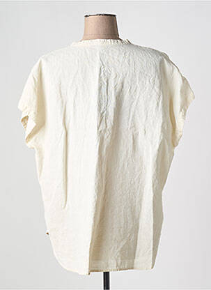 Blouse manches courtes manches courtes beige OSKA femme
