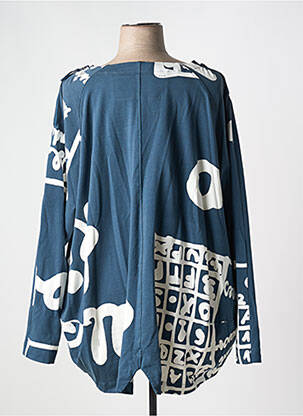 Sweat-shirt stretch manches longues bleu BLACK LABEL femme