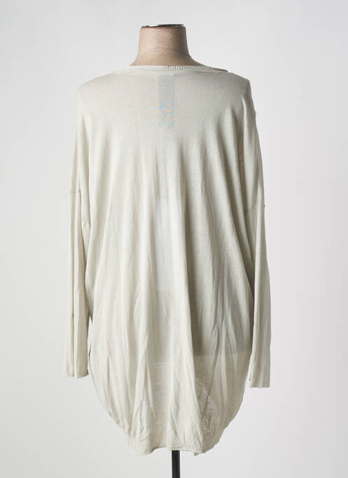 Pull tunique gris BLACK LABEL pour femme