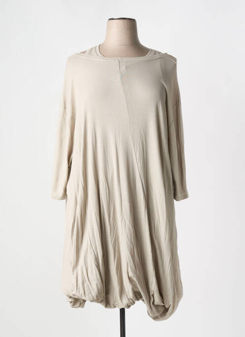 Robe mi-longue beige BLACK LABEL pour femme