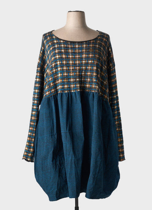 Robe mi-longue bleu BLACK LABEL pour femme