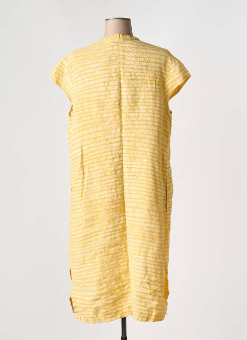 Robe mi-longue jaune OSKA pour femme