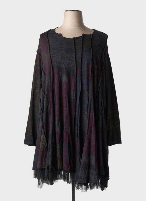 Robe mi-longue noir BLACK LABEL pour femme