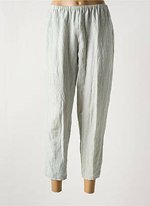 Pantalon 7/8 taille élastique taille normale gris MANUELLE GUIBAL femme