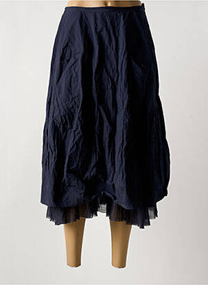 Jupe longue doublure bleu BLACK LABEL femme