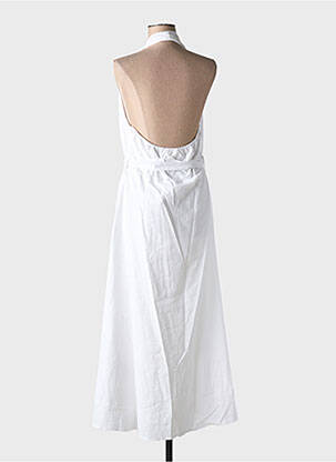 Robe longue sans manche sans manche blanc GRACE & MILA femme
