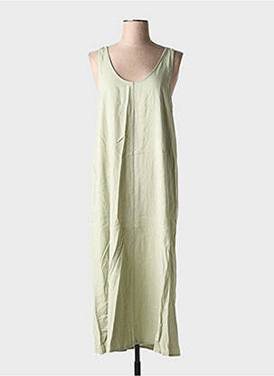 Robe longue sans manche sans manche vert B.YOUNG femme