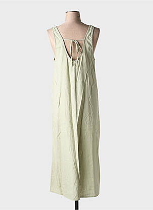 Robe longue sans manche sans manche vert B.YOUNG femme