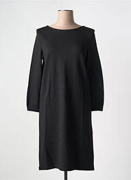 Robe mi-longue manches longues manches longues noir STREET ONE femme