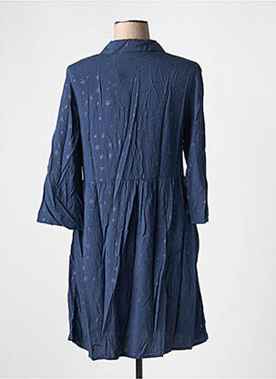 Robe courte coupe évasée manches longues bleu VILA femme