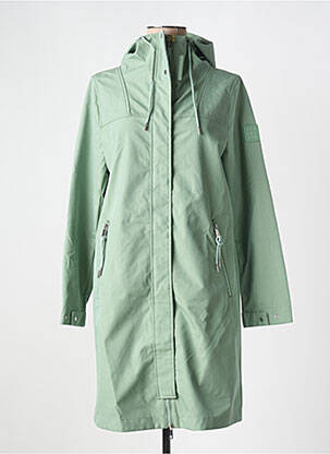 Imperméable poches a capuche vert STREET ONE femme