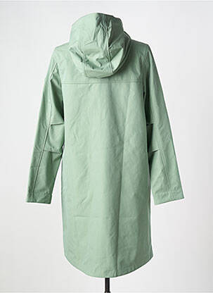 Imperméable manches longues a capuche vert STREET ONE femme
