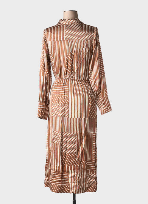 Robe longue marron GRACE & MILA pour femme