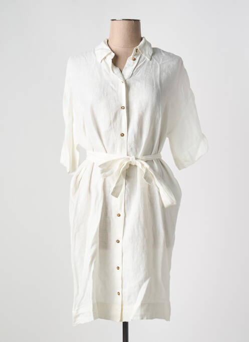 Robe mi-longue beige SELECTED pour femme