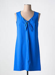 Robe courte sans manche sans manche bleu MALOKA femme