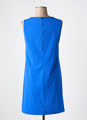 Robe courte sans manche sans manche bleu MALOKA femme